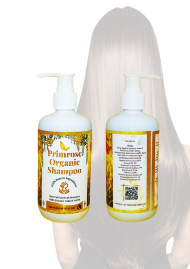 Primrose Organic Shampoo – 300ml Hair fall control shampoo