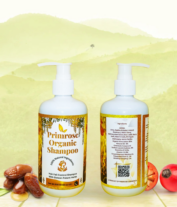 Primrose Organic Shampoo – 300ml Hair fall control shampoo